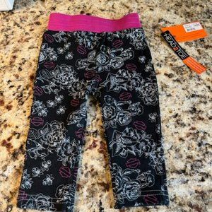 NWT Harley-Davidson® Baby Girls' Stencil Floral Leggings 6-9 months